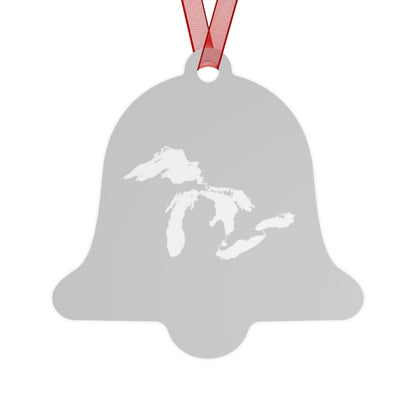 Great Lakes Christmas Ornament | Metal - Platinum Color