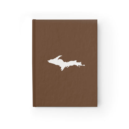 Michigan Upper Peninsula Blank Sketchbook (w/ UP Outline) | Coffee Color