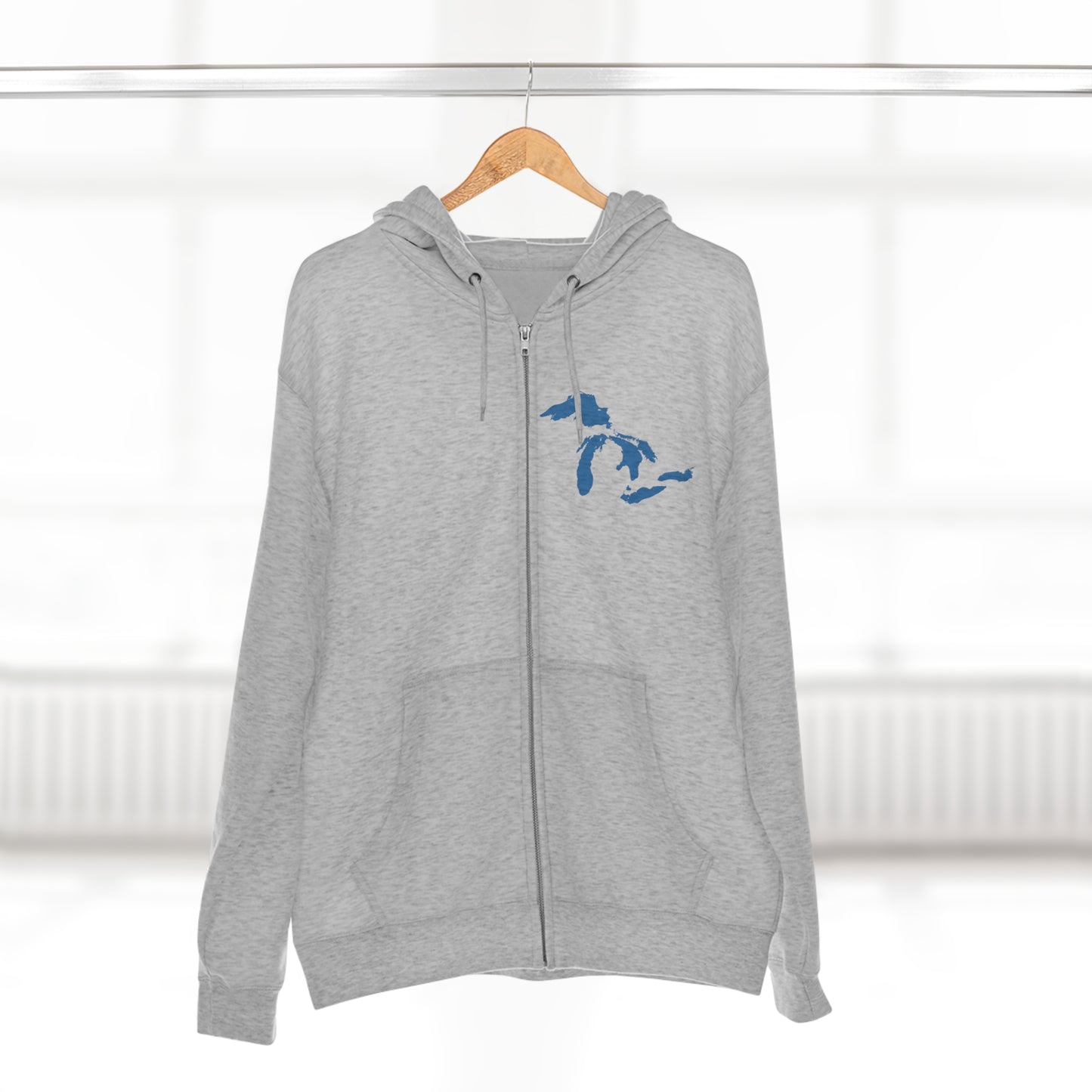 Great Lakes Hoodie (Superior Blue, Mini) | Unisex Full Zip