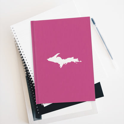 Michigan Upper Peninsula Blank Sketchbook (w/ UP Outline) | Apple Blossom Pink