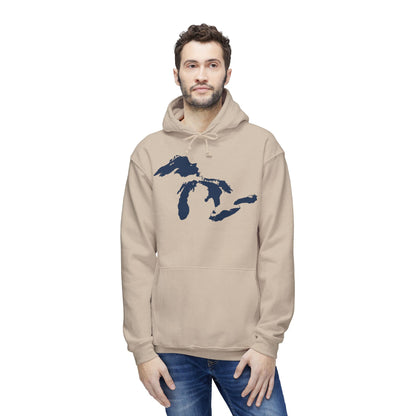 Great Lakes Ultrapremium Hoodie | Made in USA - Navy