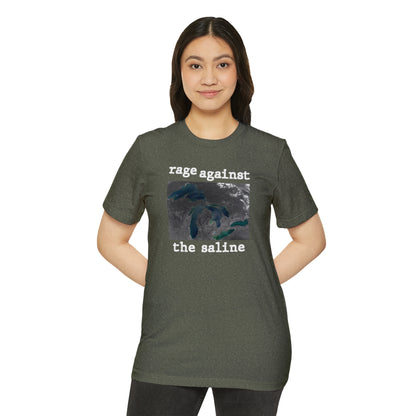 Great Lakes 'Rage Against The Saline' T-Shirt | Unisex Recycled Organic