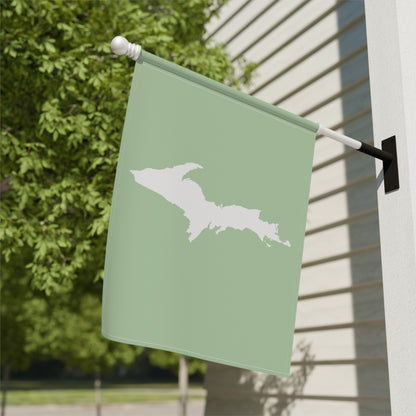 Michigan Upper Peninsula Home & Garden Flag (w/ UP Outline) | Tea Green