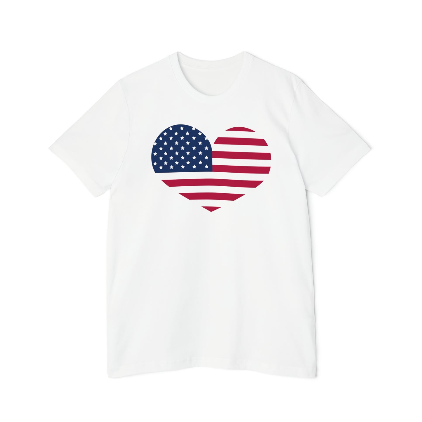 United States Flag Heart T-Shirt | Made in USA