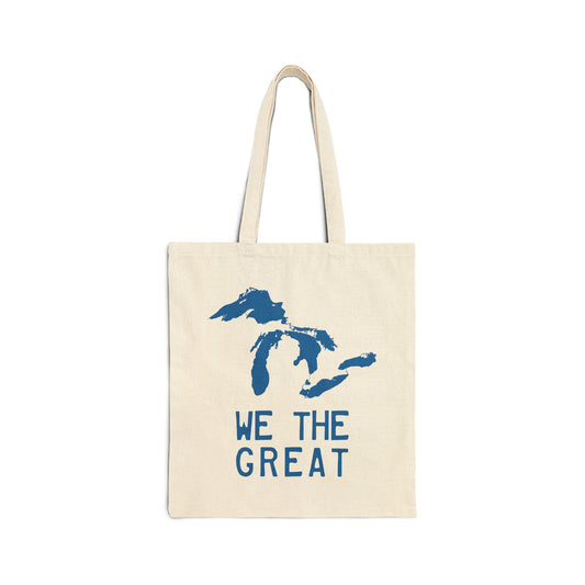 Great Lakes 'We The Great' Light Tote Bag | Azure