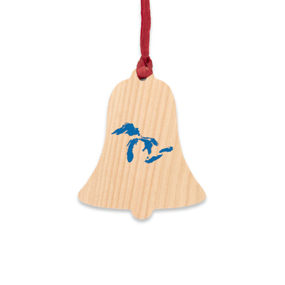 Great Lakes Christmas Ornament | Wooden - Azure