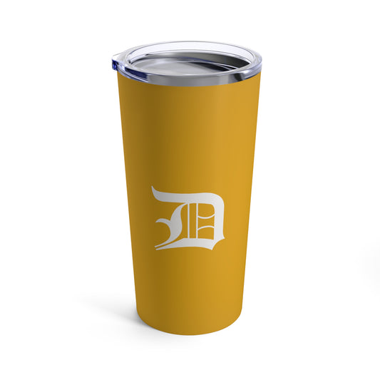 Detroit 'Old English D' Tumbler | Gold - 20oz