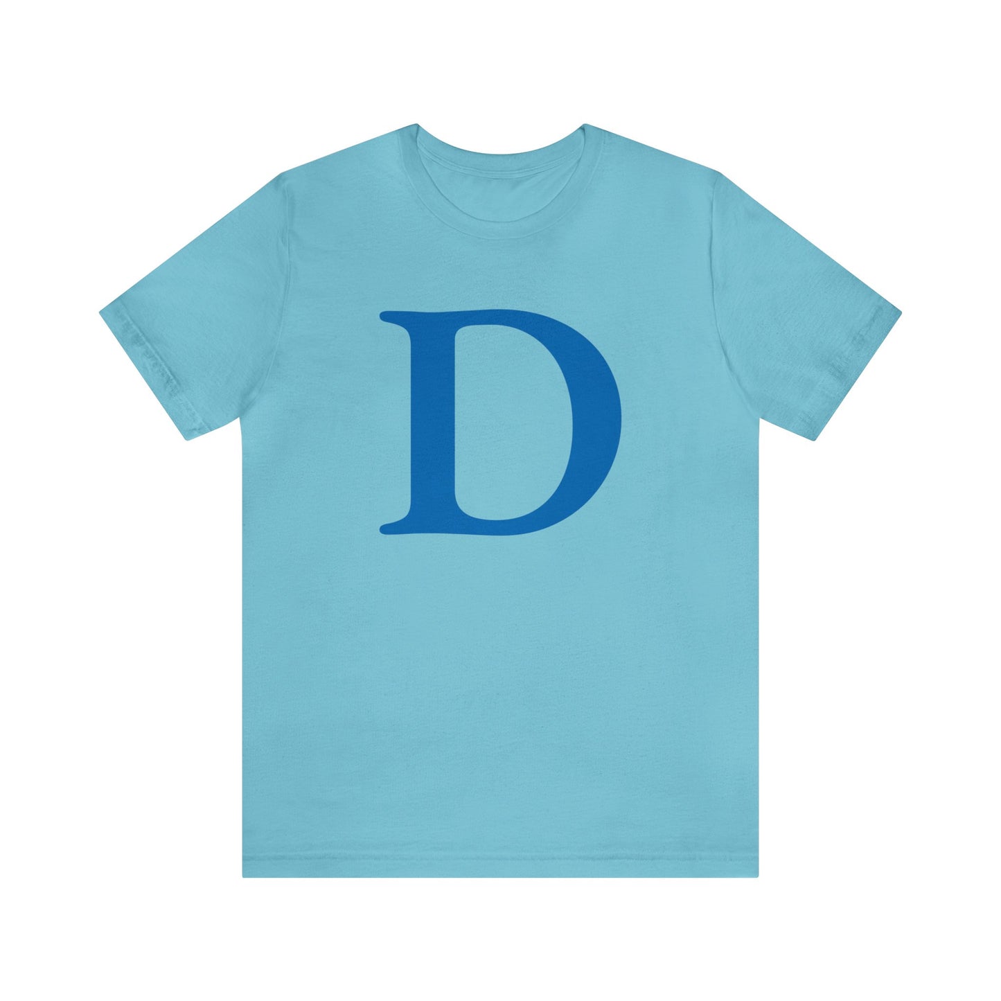 'Old French D' T-Shirt (Azure) | Unisex Standard Fit