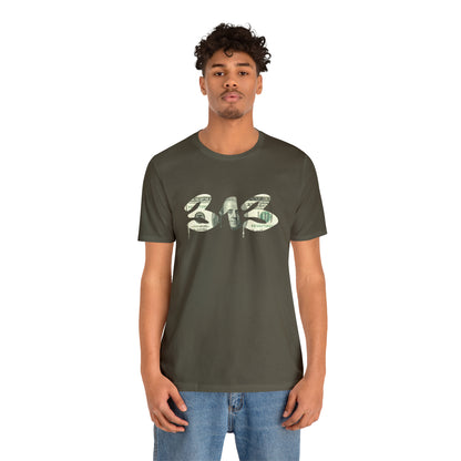 Detroit '313' T-Shirt (Benjamins Edition) | Unisex Standard