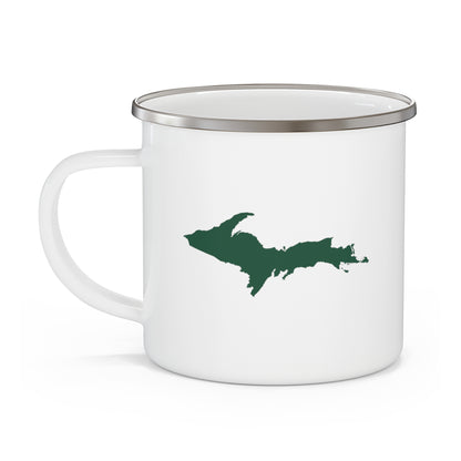 Michigan Upper Peninsula Camping Mug (Green Outline) | 12oz