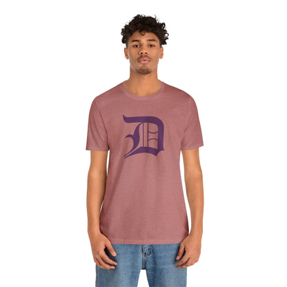 Detroit 'Old English D' T-Shirt (Plum) | Unisex Standard