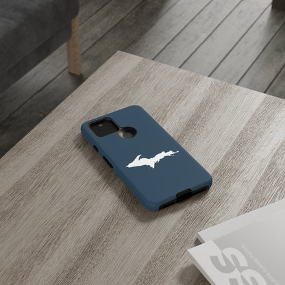 Michigan Upper Peninsula Tough Phone Case ('37 Caddie Cavalier Blue w/ UP Outline) | Samsung & Pixel Android