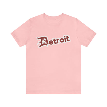 'Detroit' T-Shirt (Ore Dock Red w/ Old English 'D') | Unisex Standard