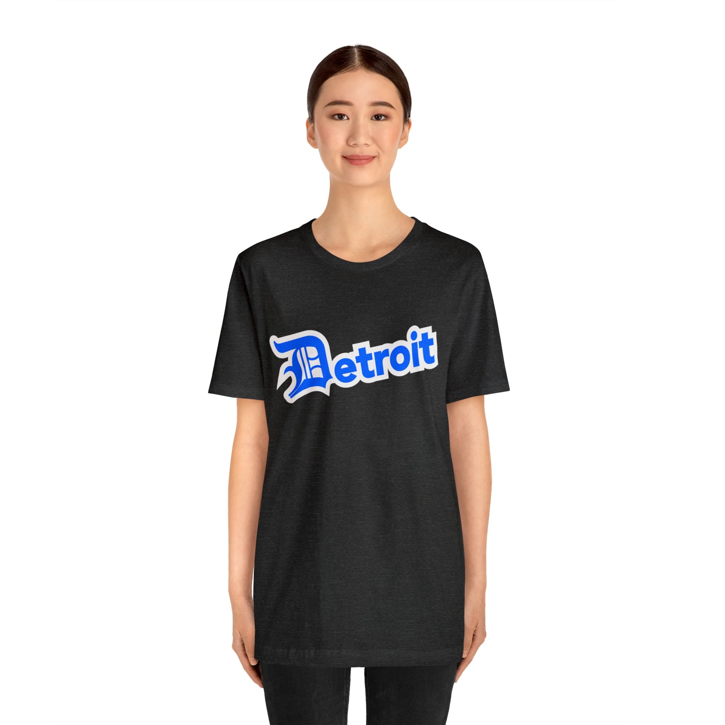 'Detroit' T-Shirt (MotorTown Blue w/ Old English 'D') | Unisex Standard