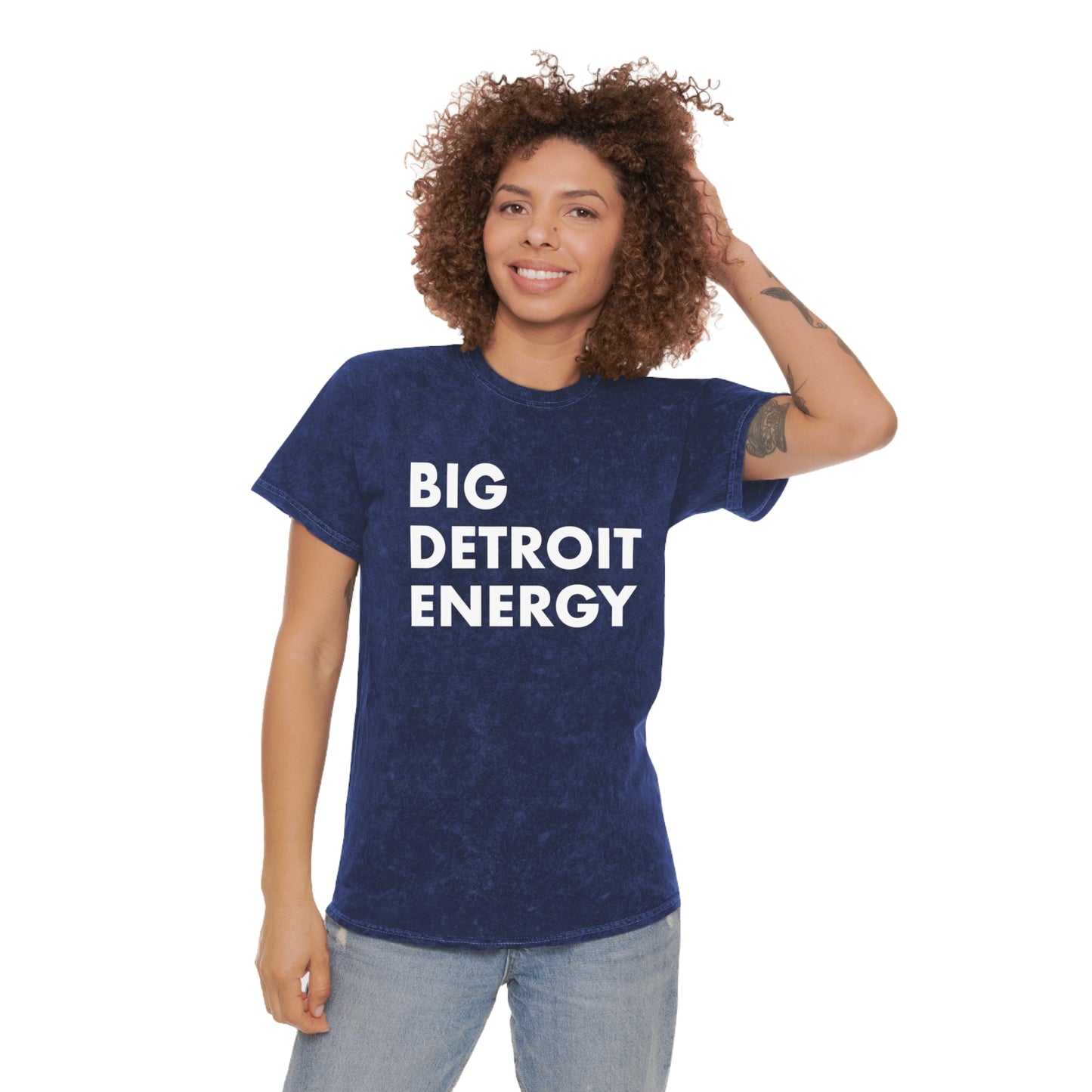 'Big Detroit Energy' T-Shirt | Unisex Mineral Wash