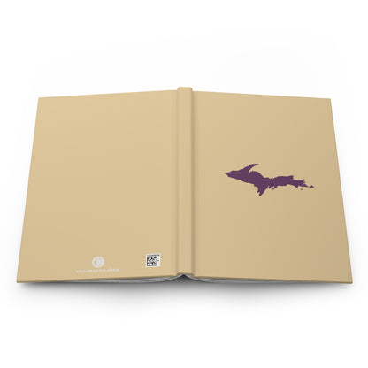 Michigan Upper Peninsula Hardcover Journal (Maple Color w/ Plum Outline) | Ruled - 150pgs