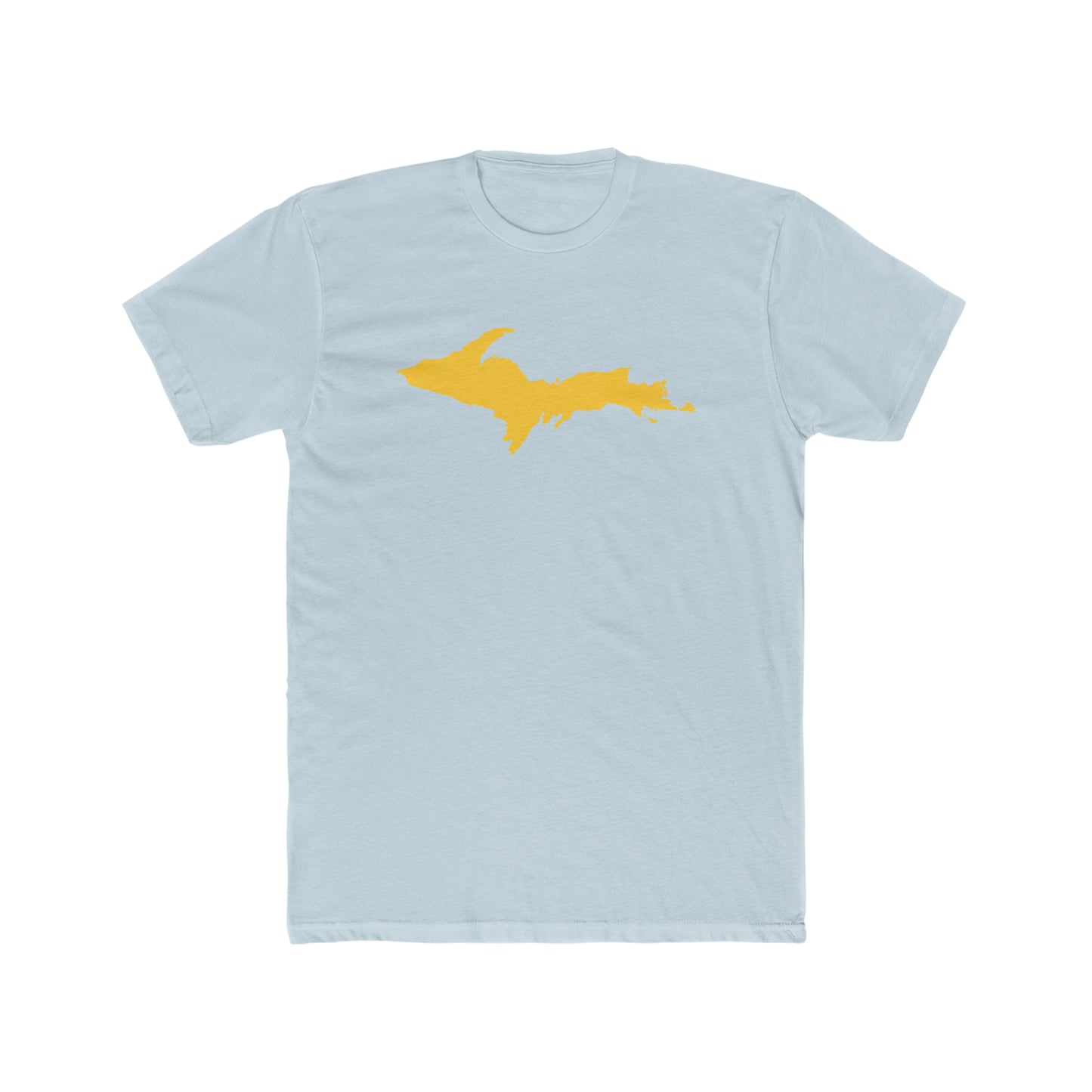 Michigan Upper Peninsula T-Shirt (w/ Gold UP Outline) | Men's Fitted