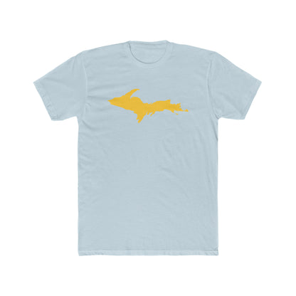 Michigan Upper Peninsula T-Shirt (w/ Gold UP Outline) | Men's Fitted