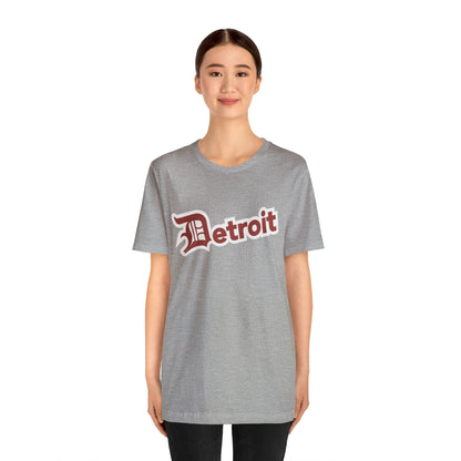 'Detroit' T-Shirt (Ore Dock Red w/ Old English 'D') | Unisex Standard