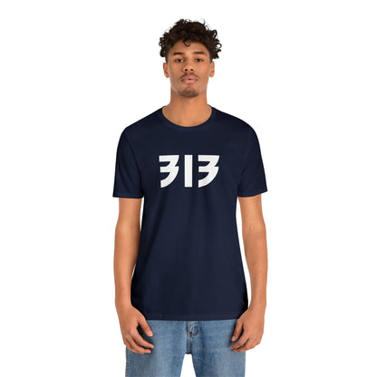 Detroit '313' T-Shirt (80s Glam Rock Font) | Unisex Standard Fit