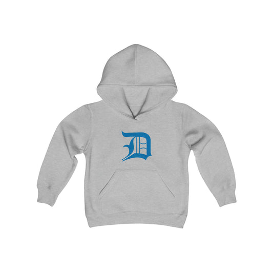 Detroit 'Old English D' Hoodie (Azure) | Unisex Youth