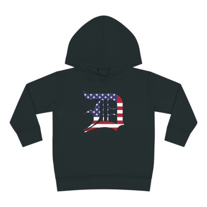 Detroit 'Old English D' Hoodie (Patriotic Edition) | Unisex Toddler