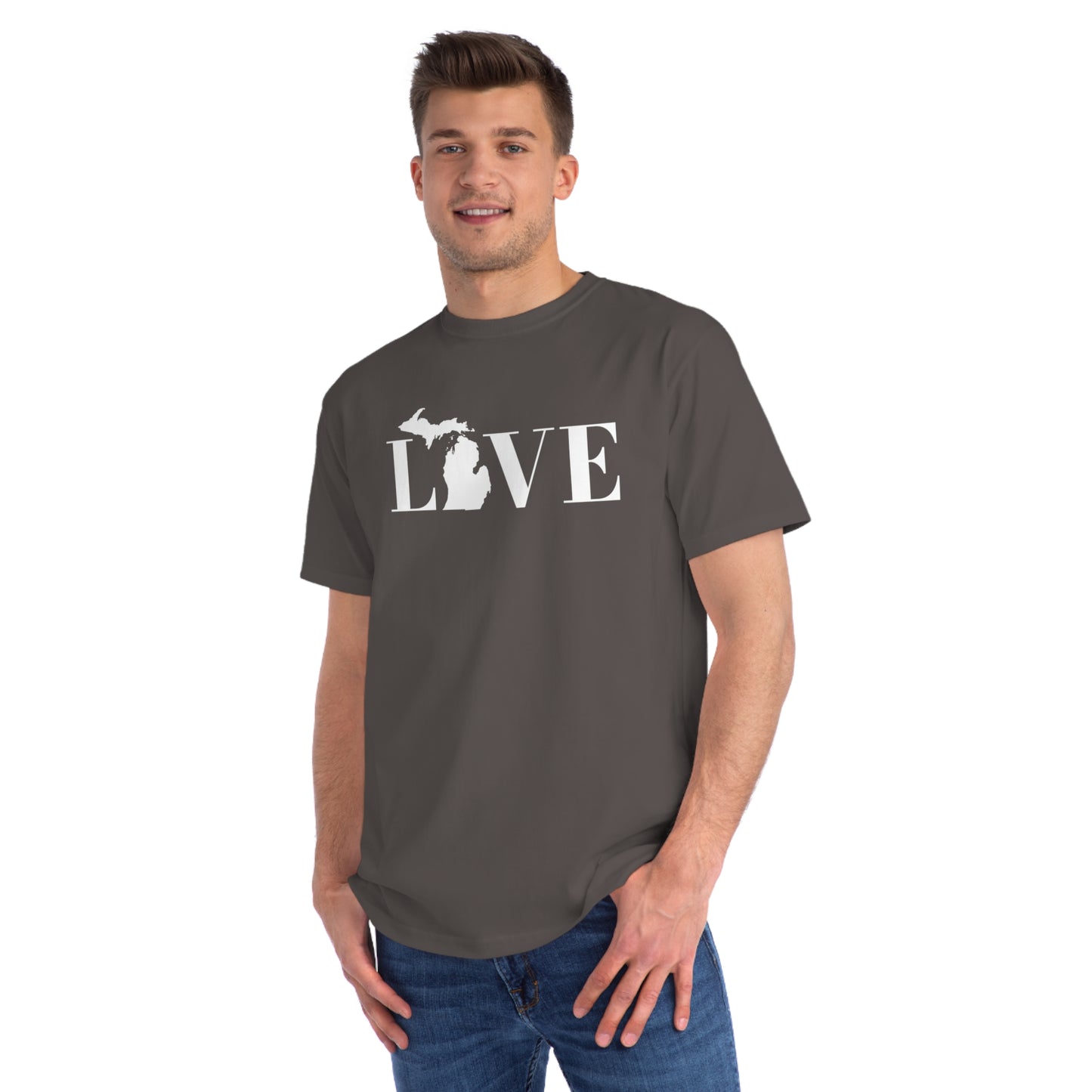 Michigan 'Love' T-Shirt (Didone Font) | Unisex Organic