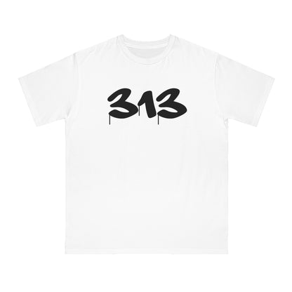 Detroit '313' T-Shirt (Tag Font) | Unisex Organic