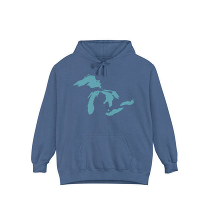 Great Lakes Hoodie (Huron Blue) | Unisex Garment-Dyed