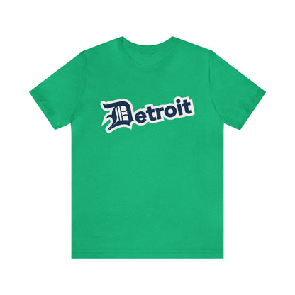 'Detroit' T-Shirt (Navy w/ Old English 'D') | Unisex Standard