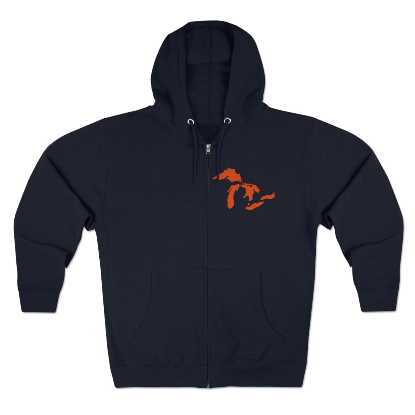 Great Lakes Hoodie (Maple Leaf Orange, Mini) | Unisex Full Zip