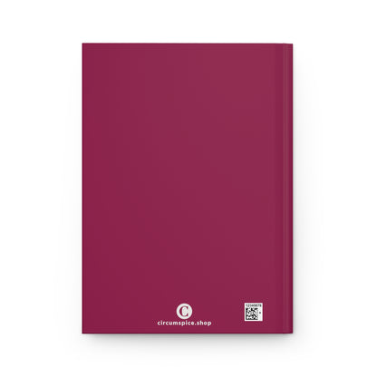 Michigan Upper Peninsula Hardcover Journal (Ruby Red w/ UP Outline) | Ruled - 150pgs