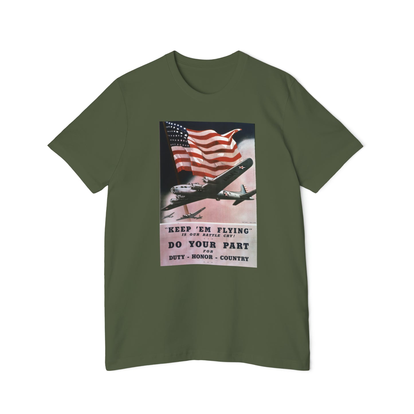 'Keep 'Em Flying' Poster T-Shirt (Smith, 1942) | Made in USA