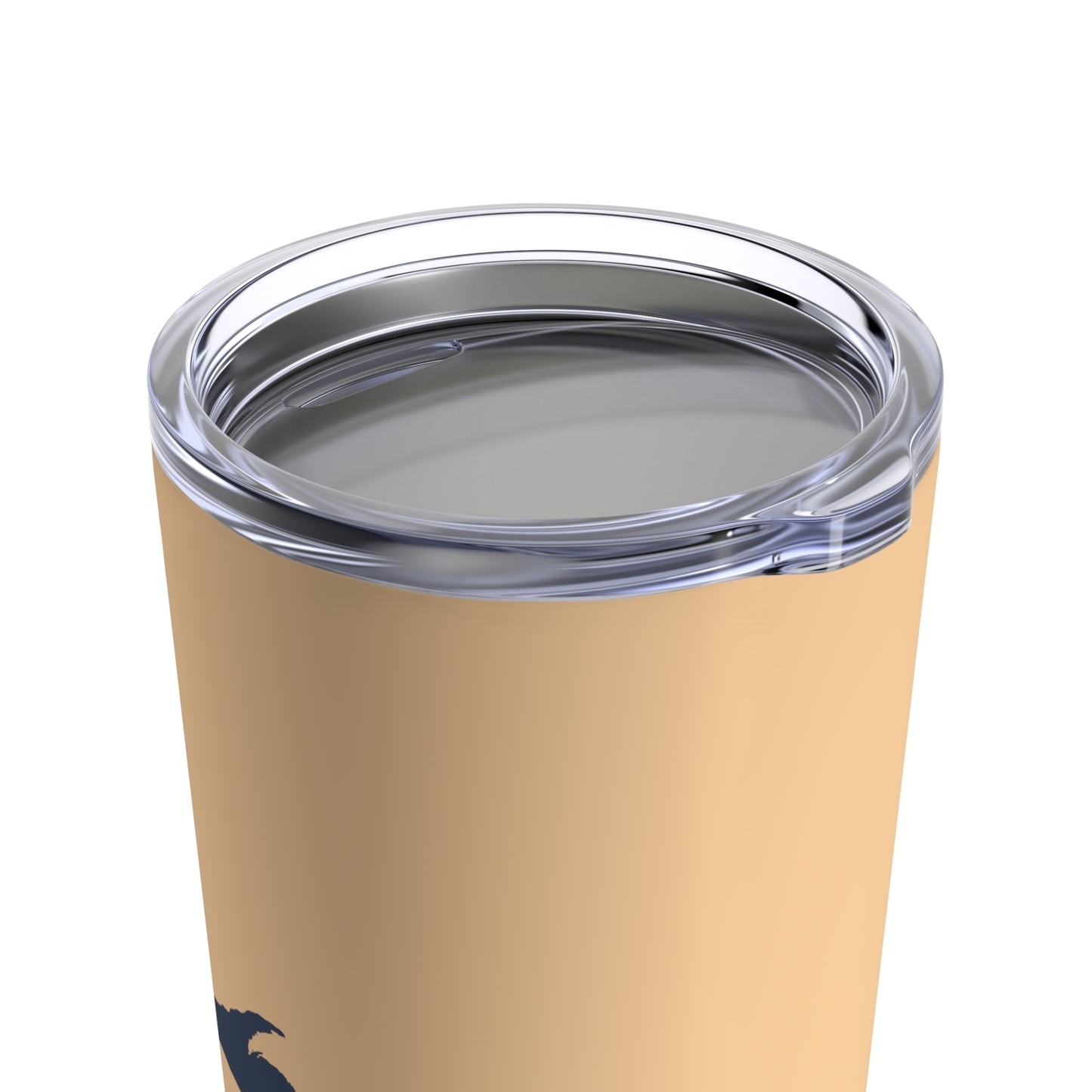 Michigan Upper Peninsula Tumbler (w/ UP Outline) | Pale Apricot - 20oz