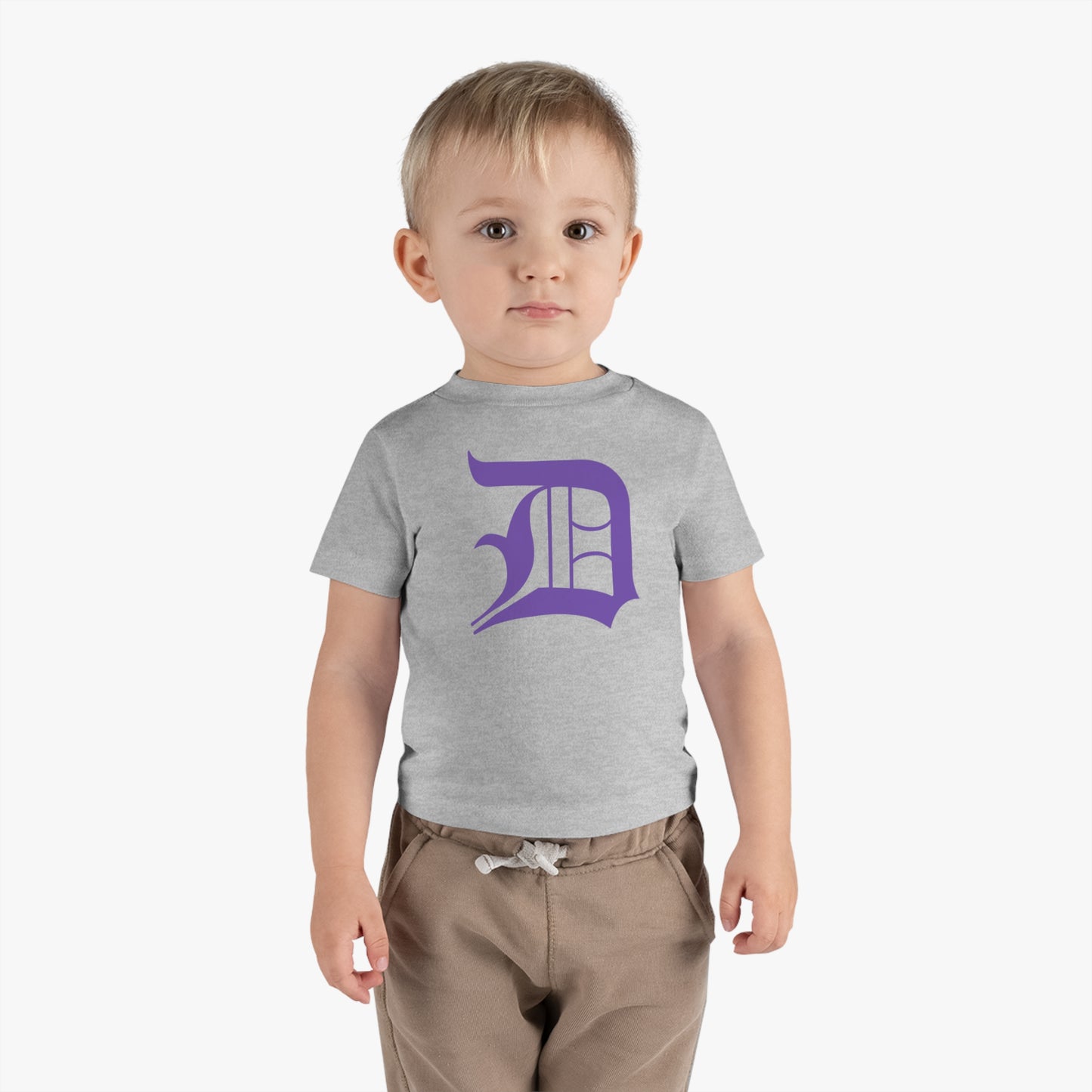 Detroit 'Old English D' Infant T-Shirt (Lake Iris) | Short Sleeve