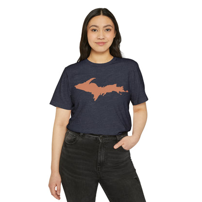 Michigan Upper Peninsula T-Shirt (w/ Copper UP Outline) | Unisex Recycled Organic