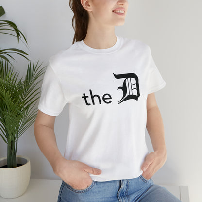 Detroit 'the D' T-Shirt (Black) | Unisex Standard