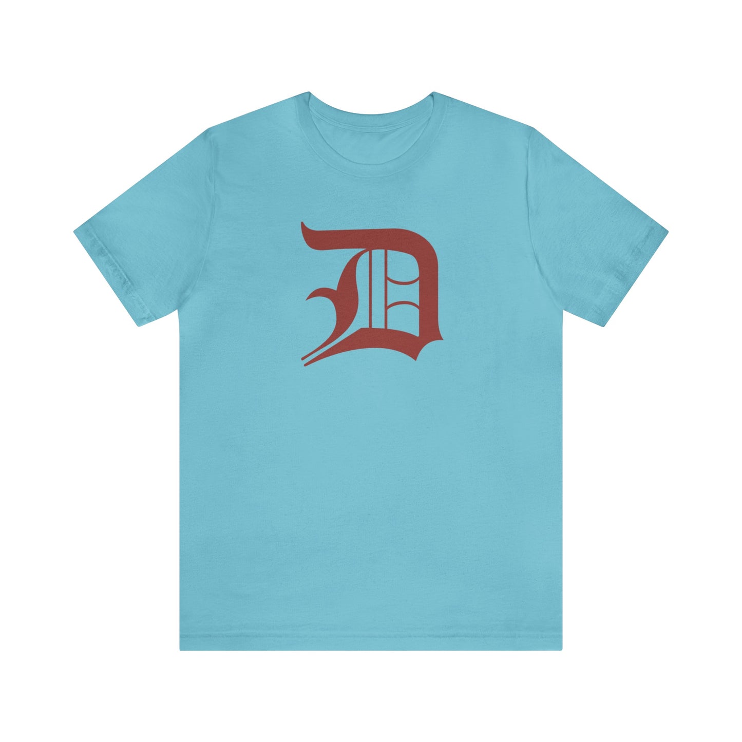 Detroit 'Old English D' T-Shirt (Ore Dock Red) | Unisex Standard