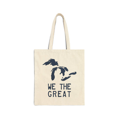 Great Lakes 'We The Great' Light Tote Bag | Navy