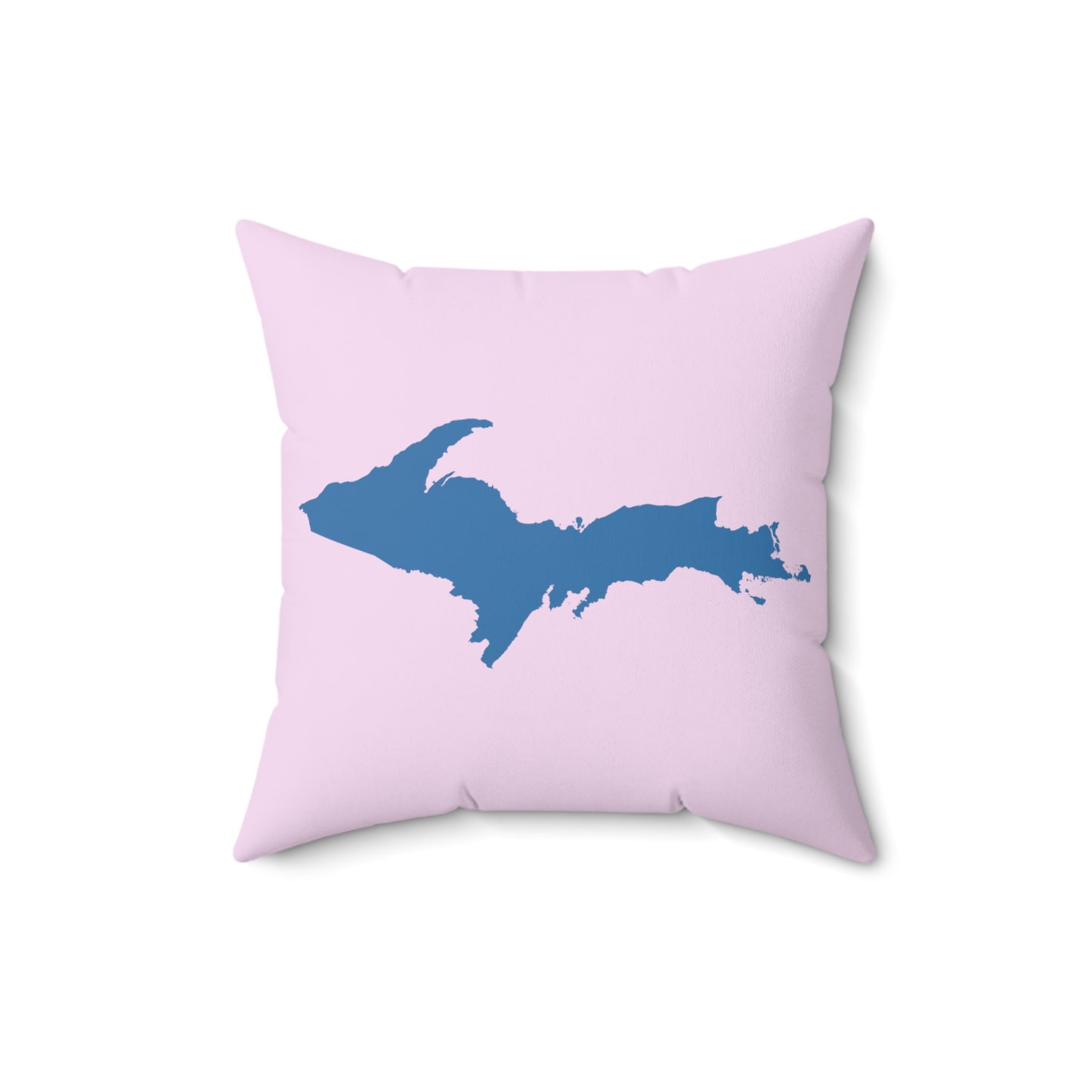 Michigan Upper Peninsula Accent Pillow (w/ UP Outline) | Pale Lavender