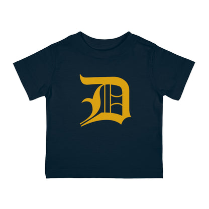 Detroit 'Old English D' Infant T-Shirt (Gold) | Short Sleeve