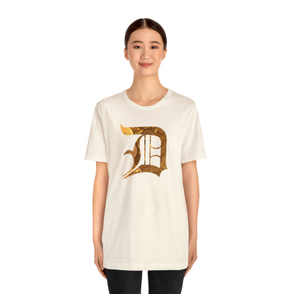 Detroit 'Old English D' T-Shirt (Gold Bullion Edition) | Unisex Standard