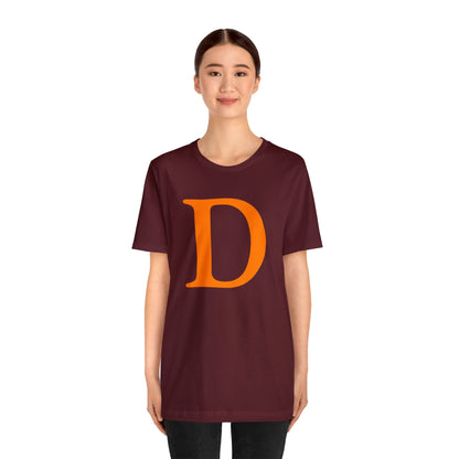 Detroit 'Old French D' T-Shirt (Orange) | Unisex Standard