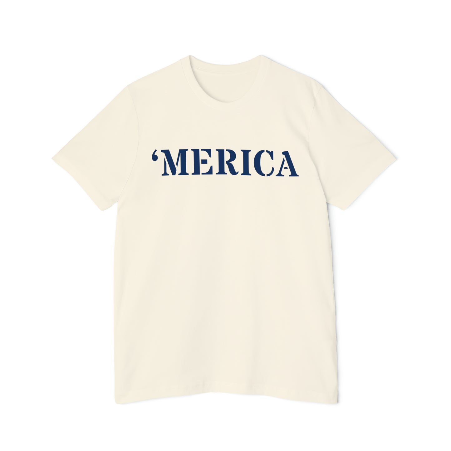 'Merica' T-Shirt (Army Stencil Font) | Made in USA