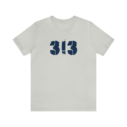 Detroit '313' T-Shirt (Spray Stencil Font) | Unisex Standard Fit