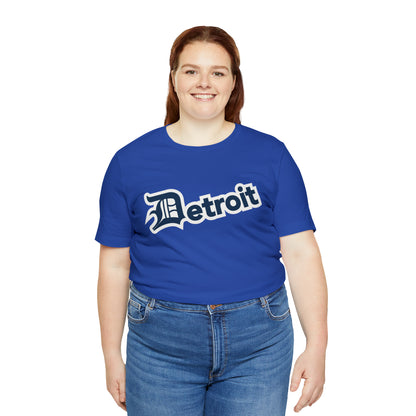 'Detroit' T-Shirt (Navy w/ Old English 'D') | Unisex Standard