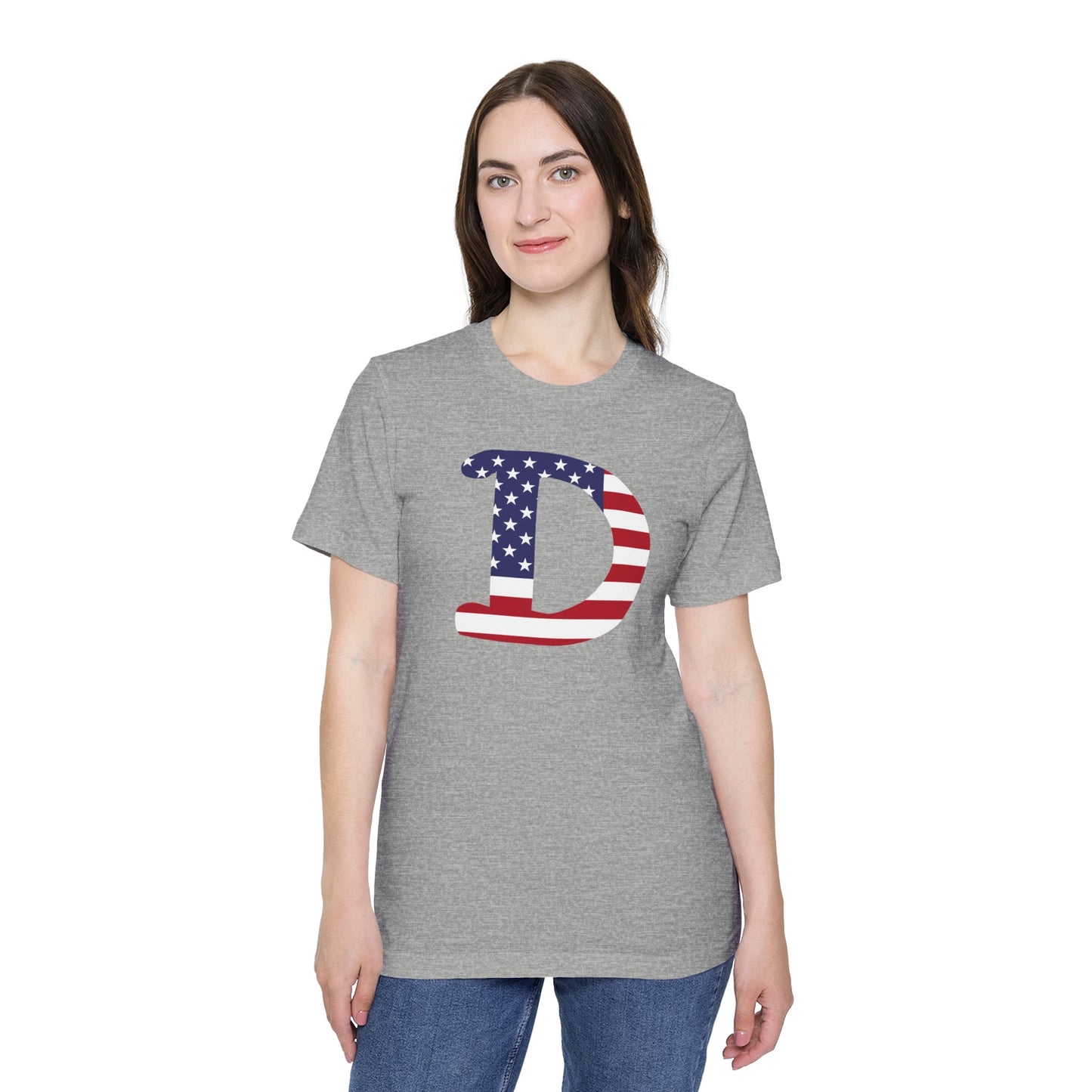 Detroit 'Old French D' T-Shirt (Patriotic Edition) | Made in USA