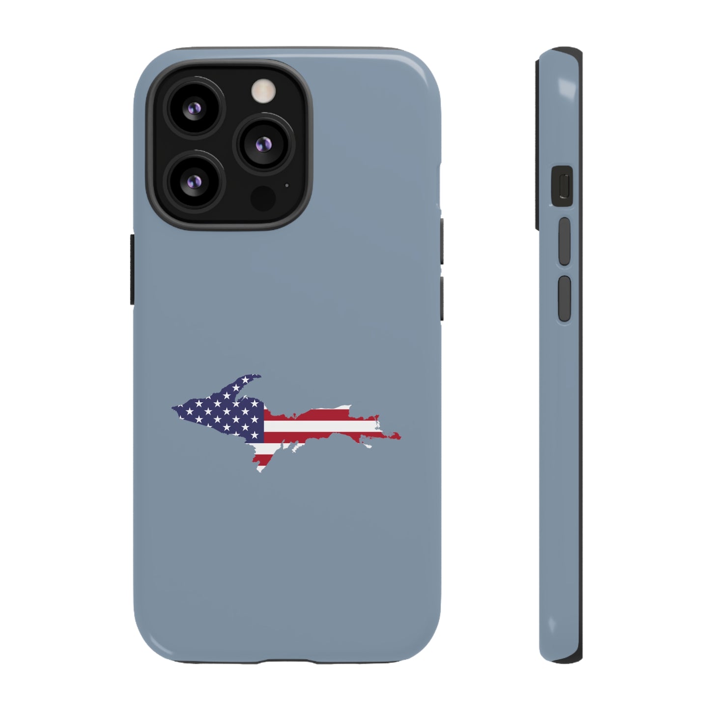 Michigan Upper Peninsula Tough Phone Case (B-24 Liberator Grey w/ UP USA Outline) | Apple iPhone