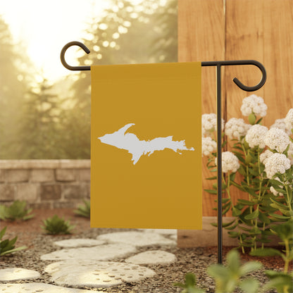 Michigan Upper Peninsula Home & Garden Flag (w/ UP Outline) | Gold