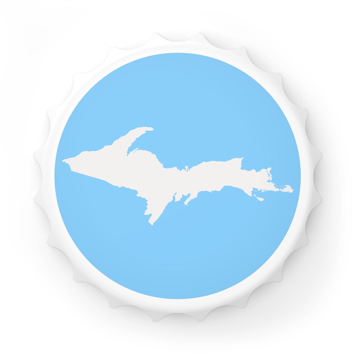 Michigan Upper Peninsula Bottle Opener (w/ UP Outline) | DTW Blue